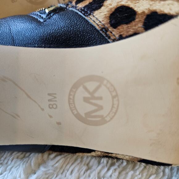 Michael Kors Women Sammy Cheetah Print Ankle Boot Calf Hair Size 8M Multi - Picture 8 of 9
